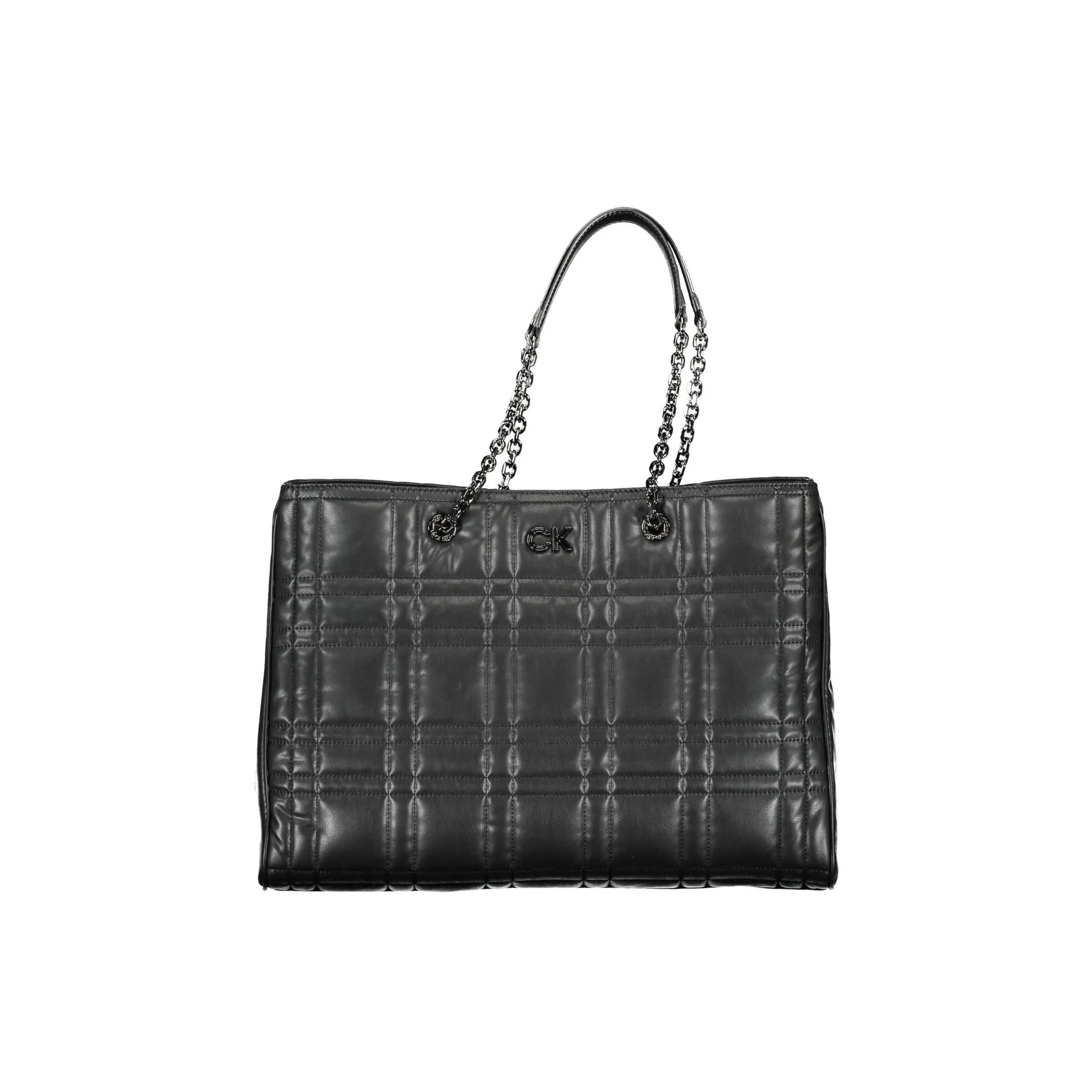 Calvin Klein Borsa a Spalla Donna Nera Logo Borse Nero - foto prodotto